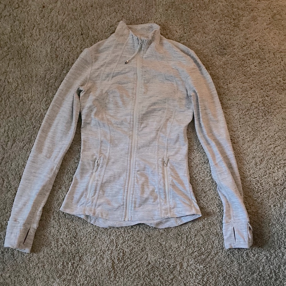 White Lululemon BBL Jacket (define jacket luon)
